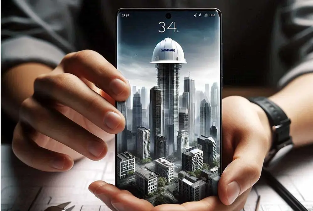 Para un arquitecto, es crucial contar con un celular que ofrezca un rendimiento potente. Imagen creada con Copilot.