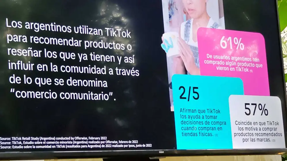 Números de TikTok y comercio electrónico en la Argentina.