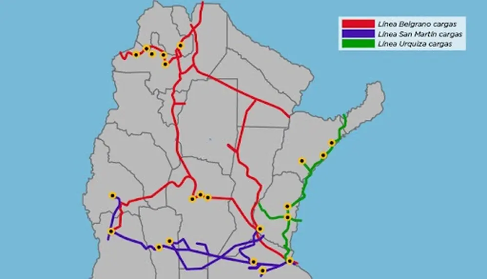 El recorrido del Belgrano Cargas