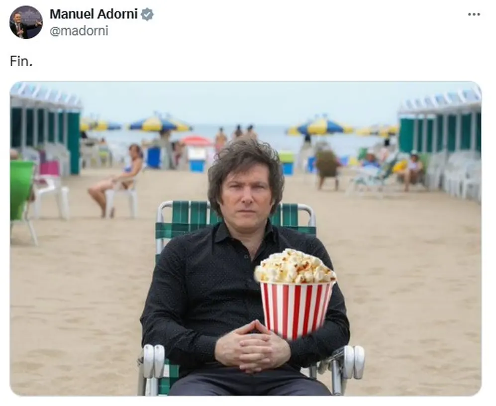 El mensaje de Manuel Adorni en redes