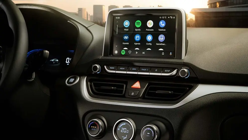 El Hyundai HB20 tiene la misma pantalla de 9