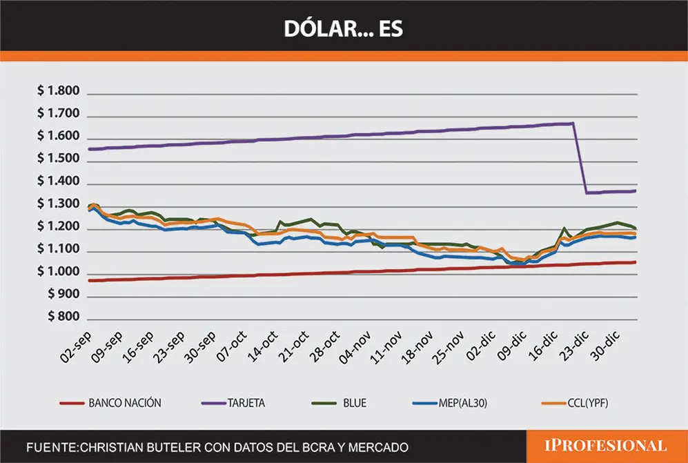 Fuente: Christian Buteler con datos del BCRA y el mercado