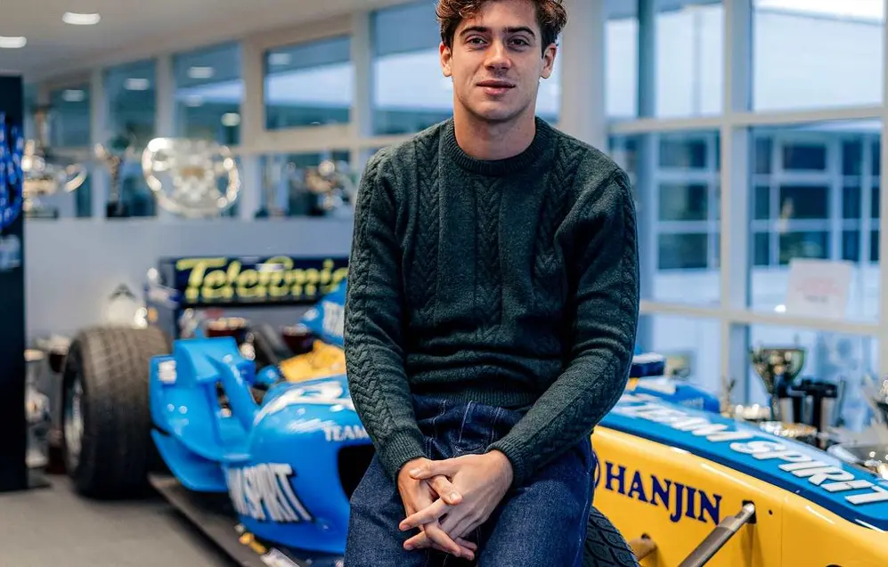 Franco Colapinto durante sus primeros días en BWT Alpine F1 Team este año