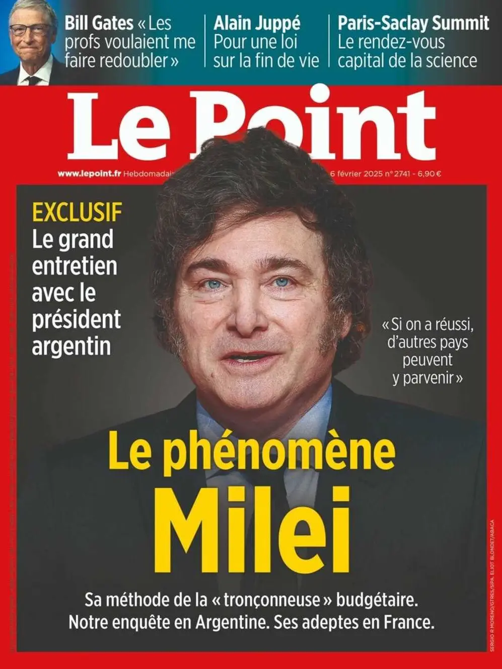 La portada de la revista en la que habló Javier Milei
