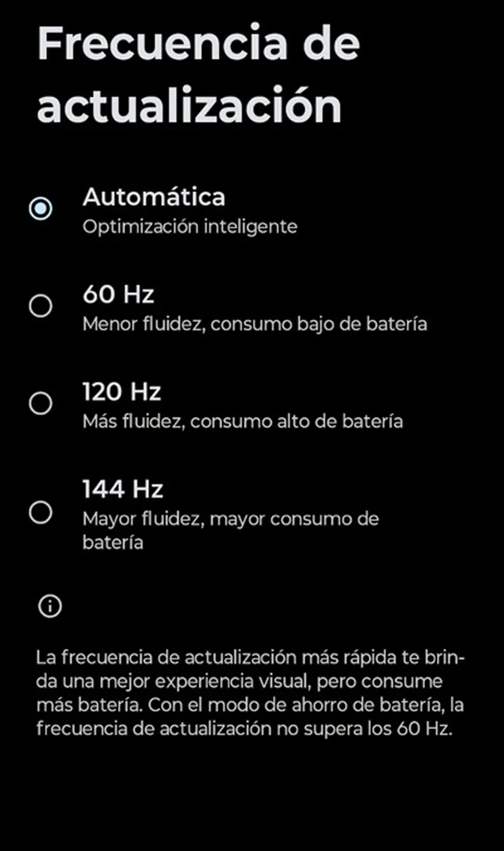 Ajustes de pantalla en Motorola Edge 50 Ultra
