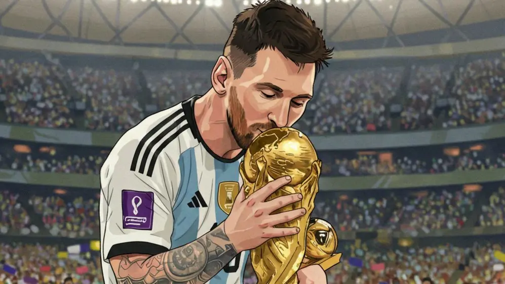 Lionel Messi según la nueva herramienta de edición de imágenes de ChatGPT.