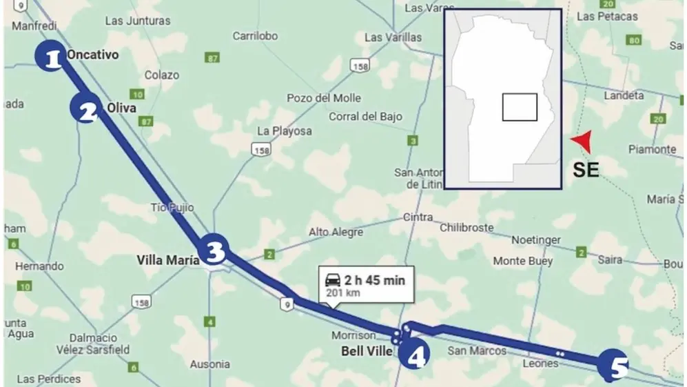 En poco más de 200 kilómetros se pueden recorrer los distintos puntos del Camino del Queso