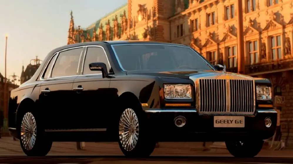 El Geely es una copia de Rolls Royce.