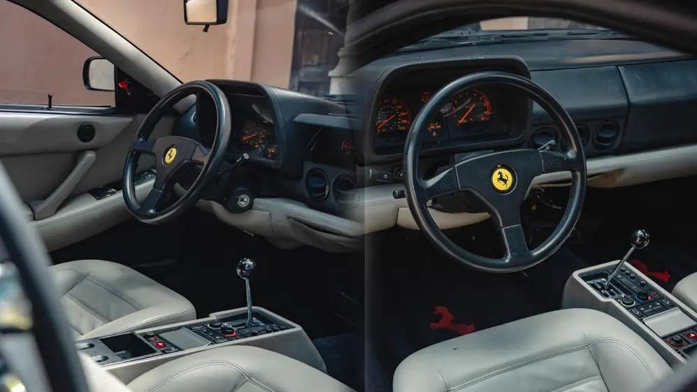 Así era la icónica Ferrari negra de Jordan por dentro