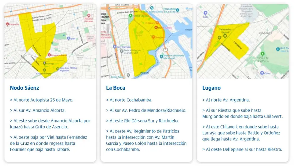 Tres de los barrios donde el Banco Ciudad tiene tasa preferencial