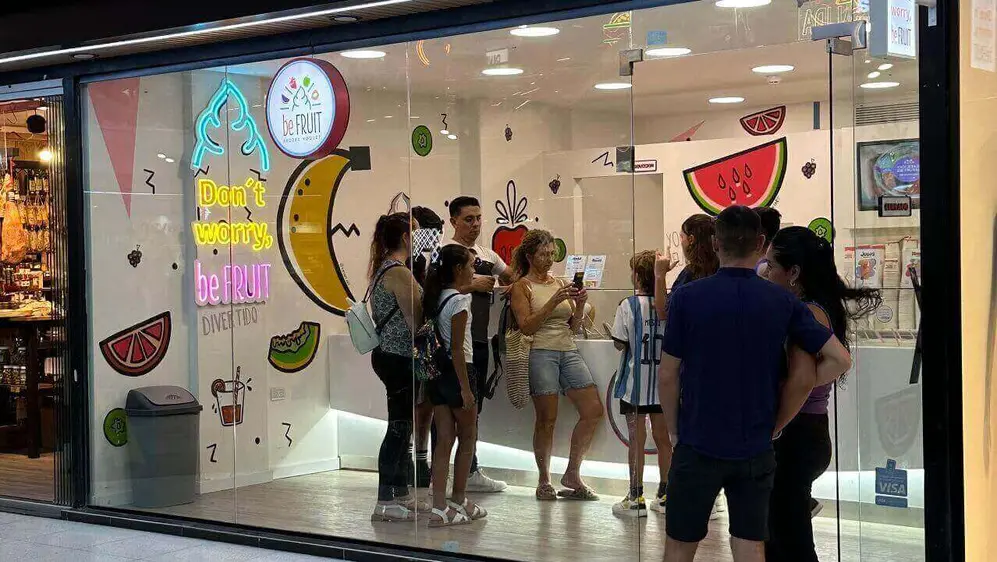 Local de una franquicia de Be fruit