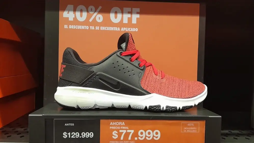 Zapatillas Nike con descuentos del 40 por ciento