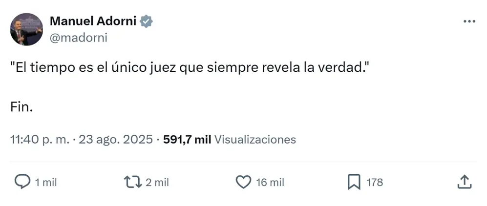 La curiosa reacción de Manuel Adorni, tras desatarse un escándalo por presunta corrupción en ANDIS: