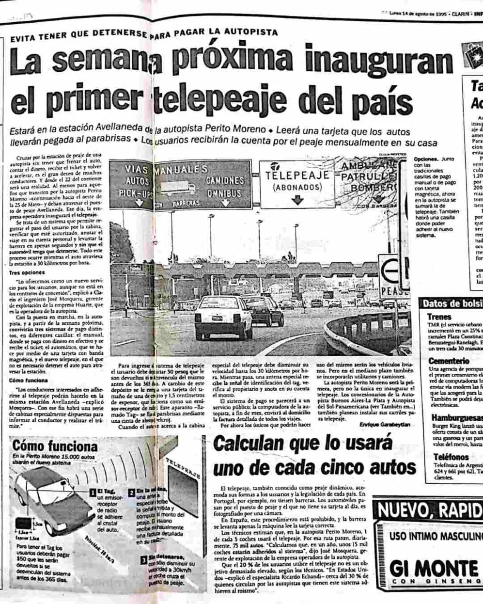 La interoperabilidad de concesionarias en 1999 fue clave para expandir el TelePase