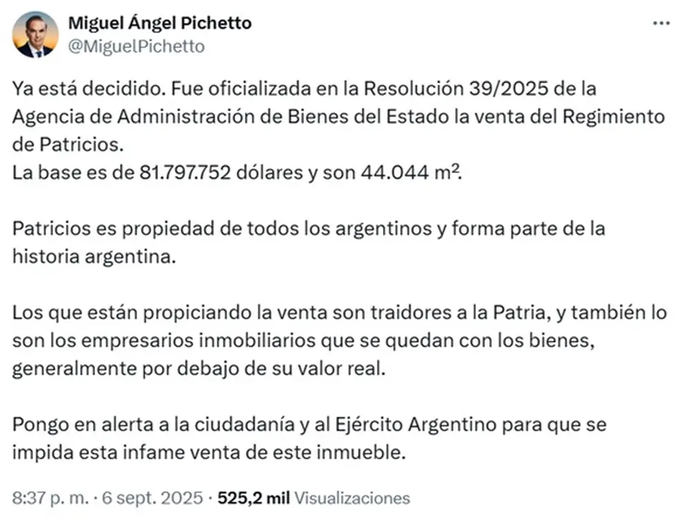 Miguel Ángel Pichetto, jefe del bloque Hacemos Coalición Federal