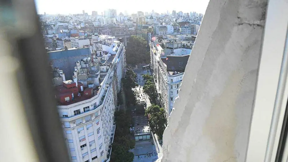 La imponente vista desde el Obelisco porteño. 