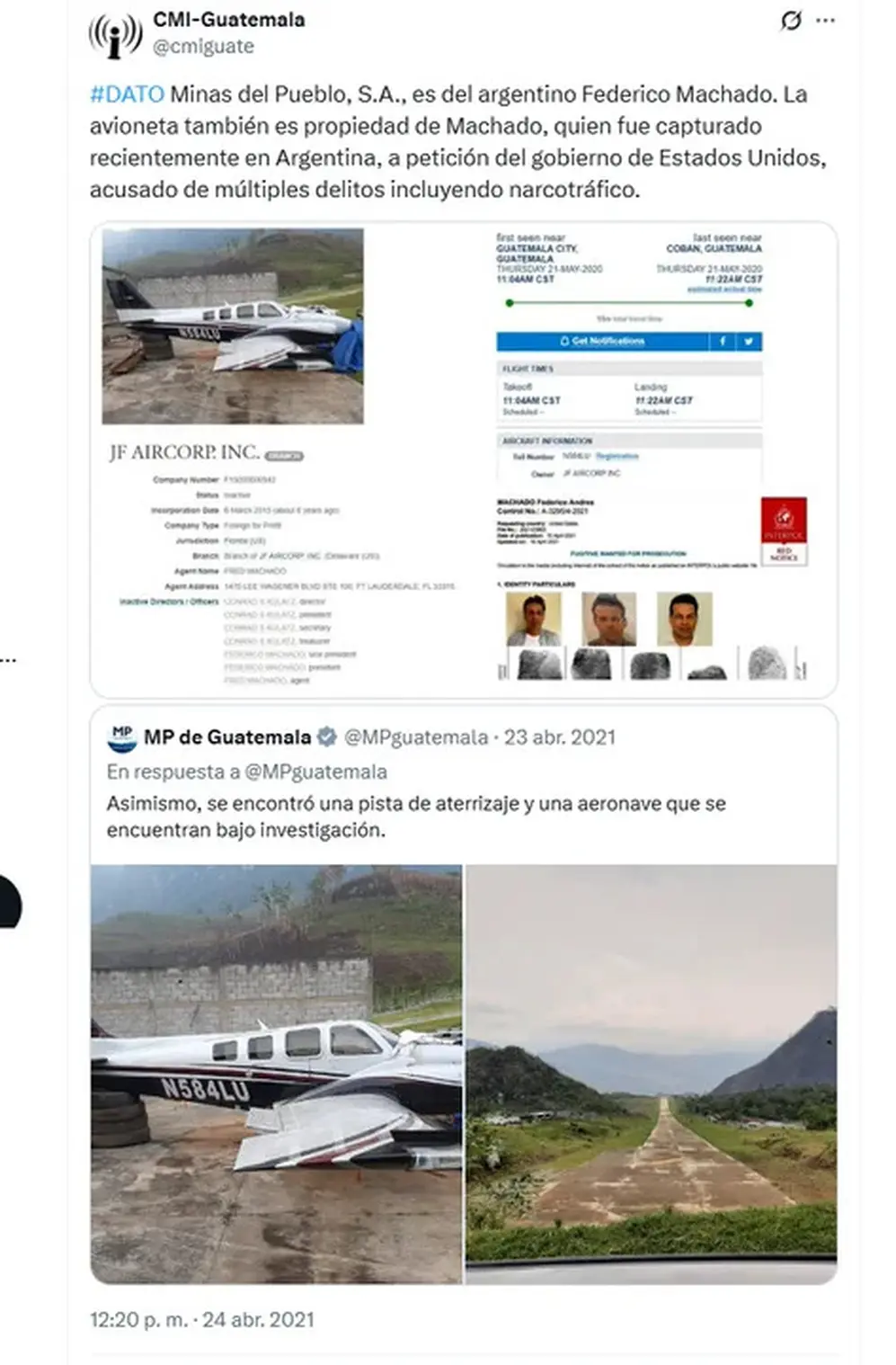Confirman que la empresa Minas del Pueblo es propiedad de Machado