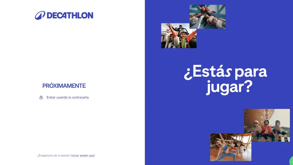 El sitio web de Decathlon anticipa la inminente apertura y venta online de todos sus productos