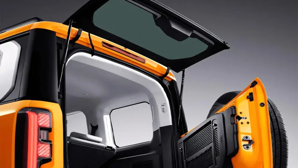 El sistema de apertura del baúl es similar al del Ford Bronco Sport