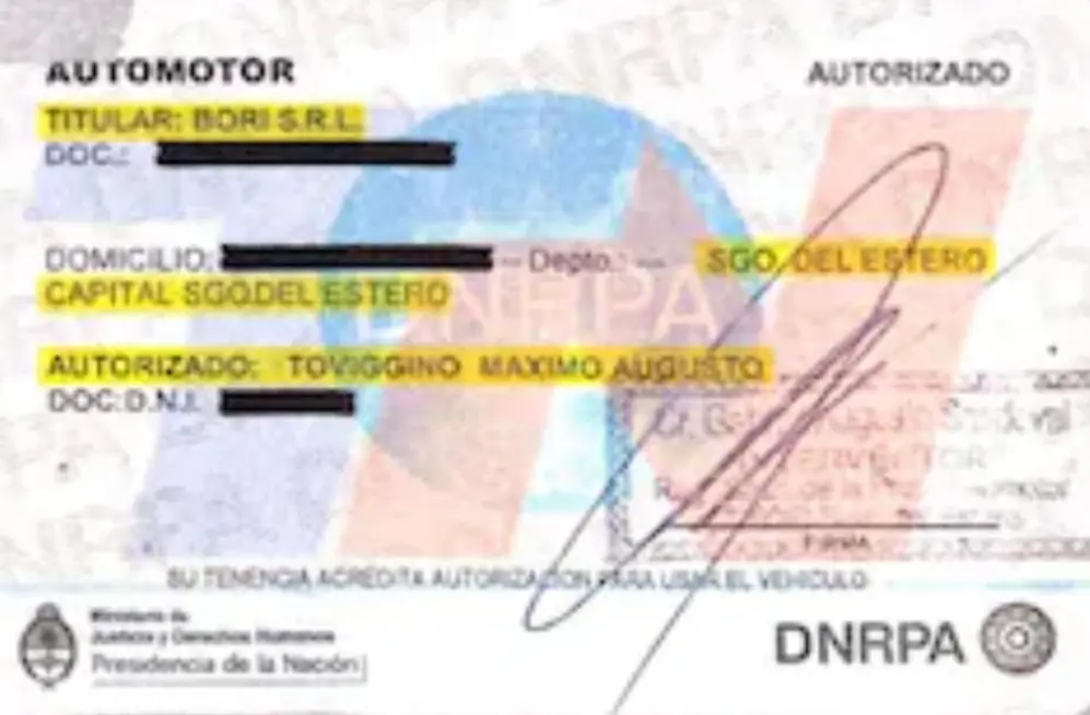 Las cédulas azules de los autos de lujo que complican a Tapia y a Toviggino