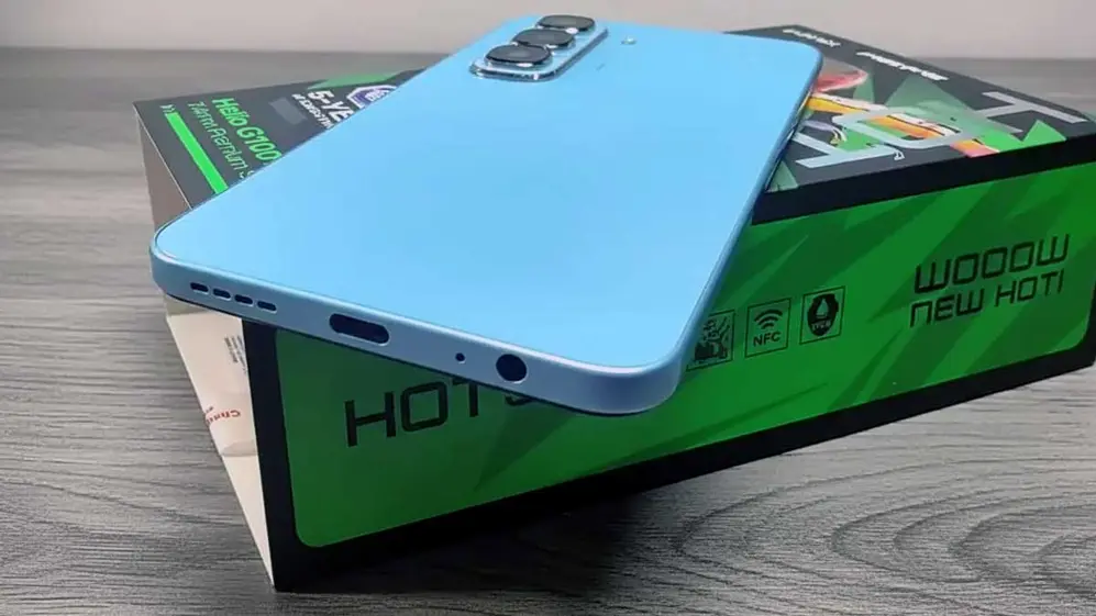 Parte trasera del Infinix Hot 50 Pro.