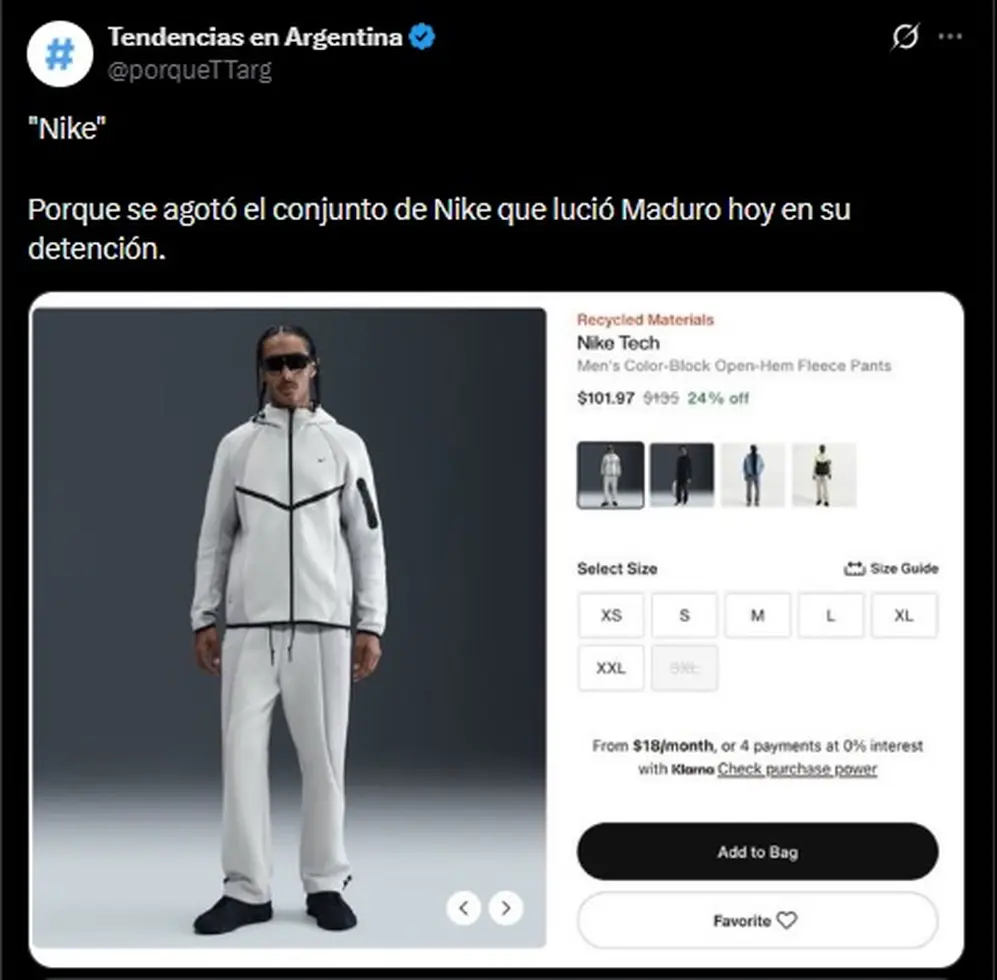 También fue tendencia en Argentina