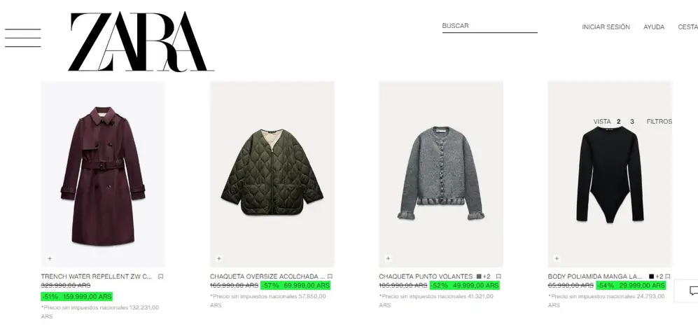 Otras prendas con rebajas para mujer