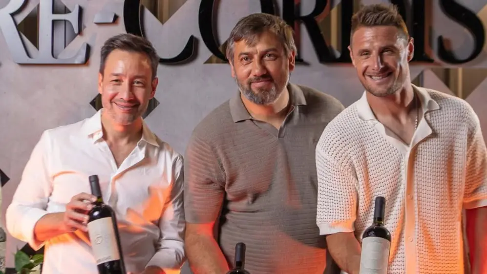 Luciano Pereyra en el lanzamiento del emprendimiento