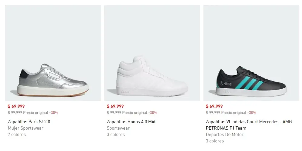 Los descuentos en las zapatillas de adidas llegan hasta el 40% del precio original