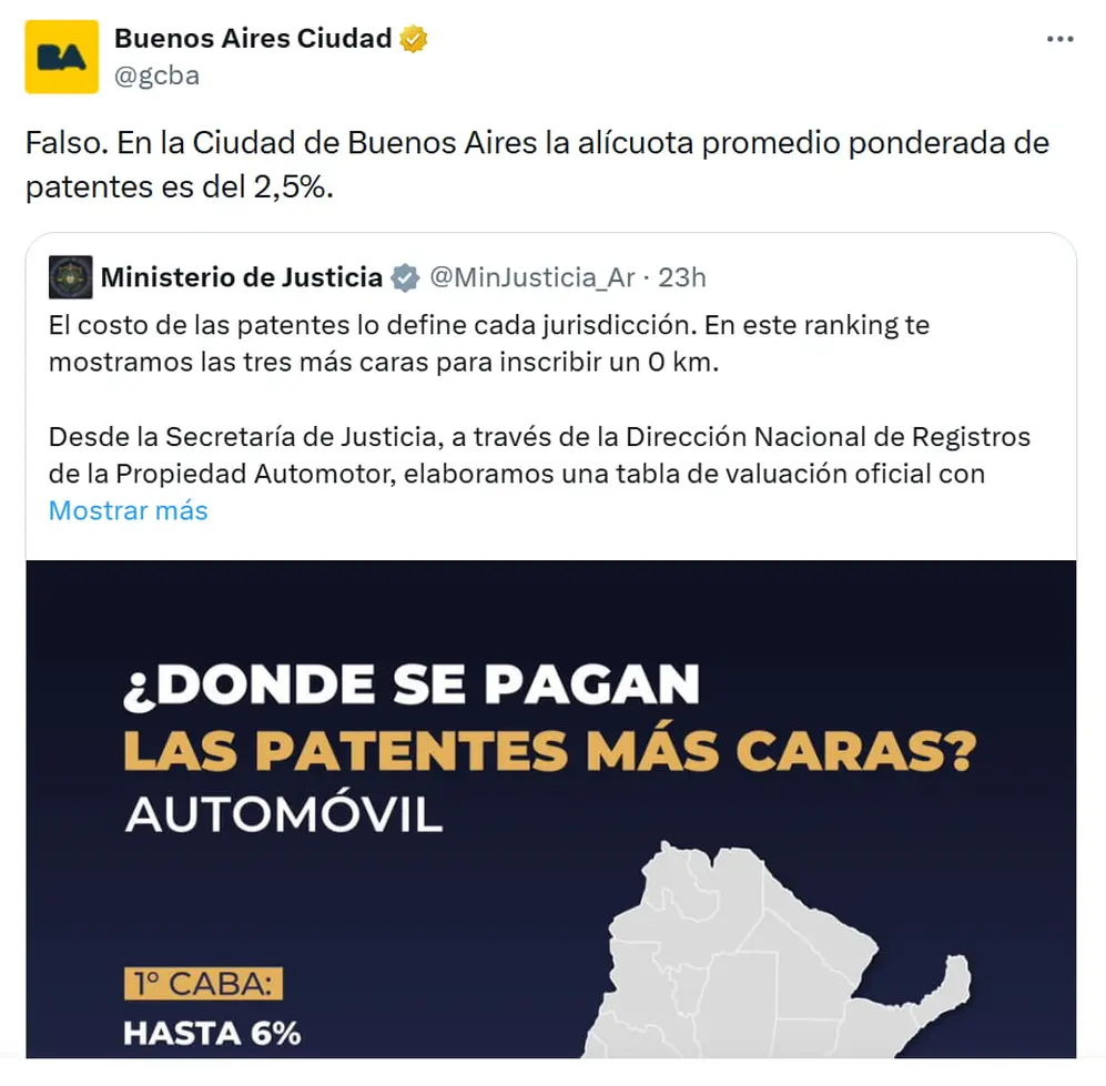 La respuesta de la gestión de Jorge Macri no tardó en llegar.