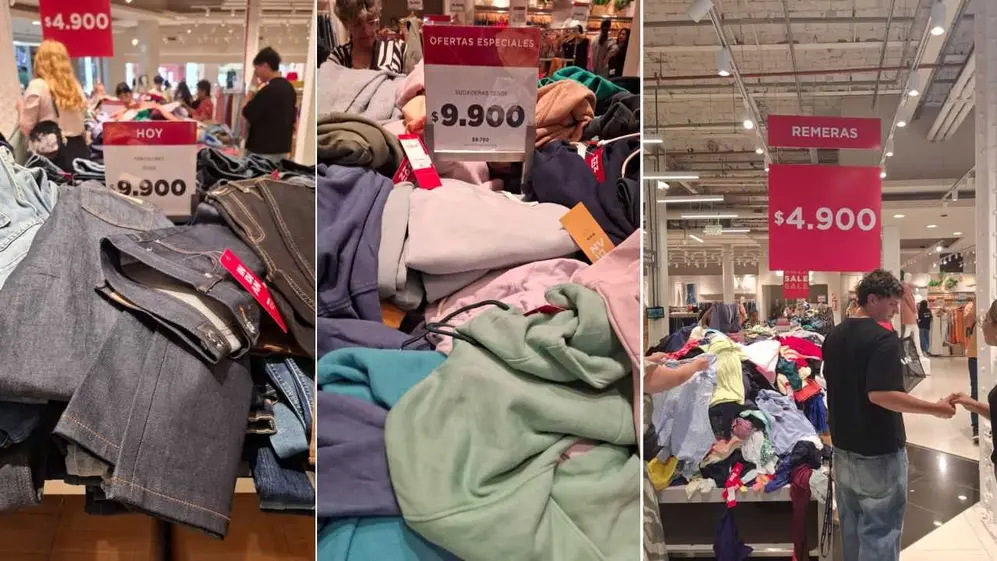 Jeans, buzos y remeras a precios muy baratos en Indian Market, el outlet de la marca uruguaya