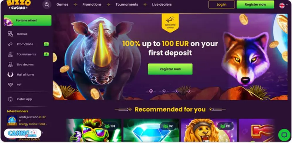 Bizzo Casino.