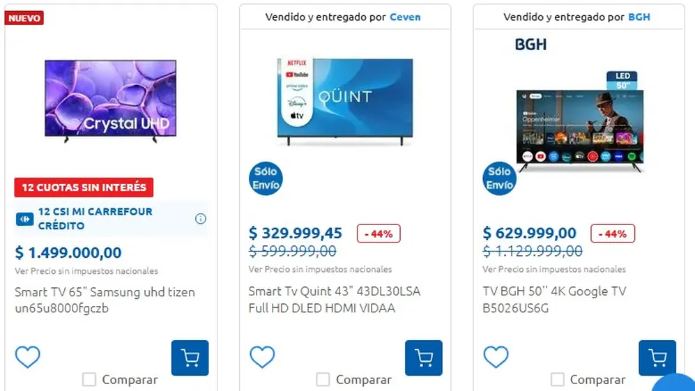 Hasta 44% de descuento en algunos modelos, ofrece Carrefour en febrero