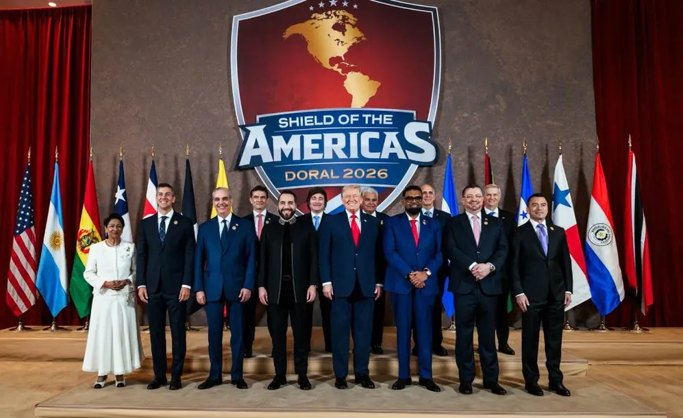 La foto que se tomaron todos los mandatarios en la primera cumbre de Shield of the Americas