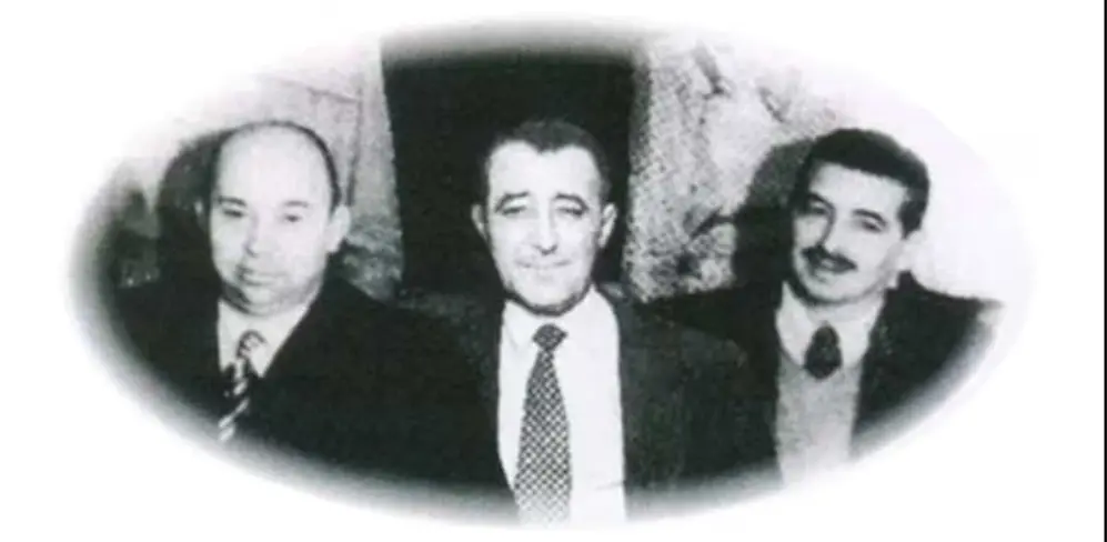 Demetrio Elíades, Luis Sbaraglini y Benjamín Sisterna