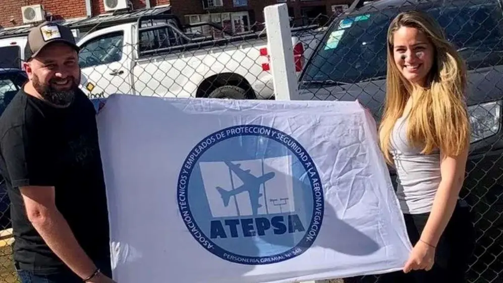La gremialista señalada por el Gobierno por el video de Manuel Adorni viajando en avión privado