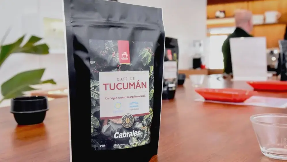 Cabrales presentó el primer café con sello de origen argentino