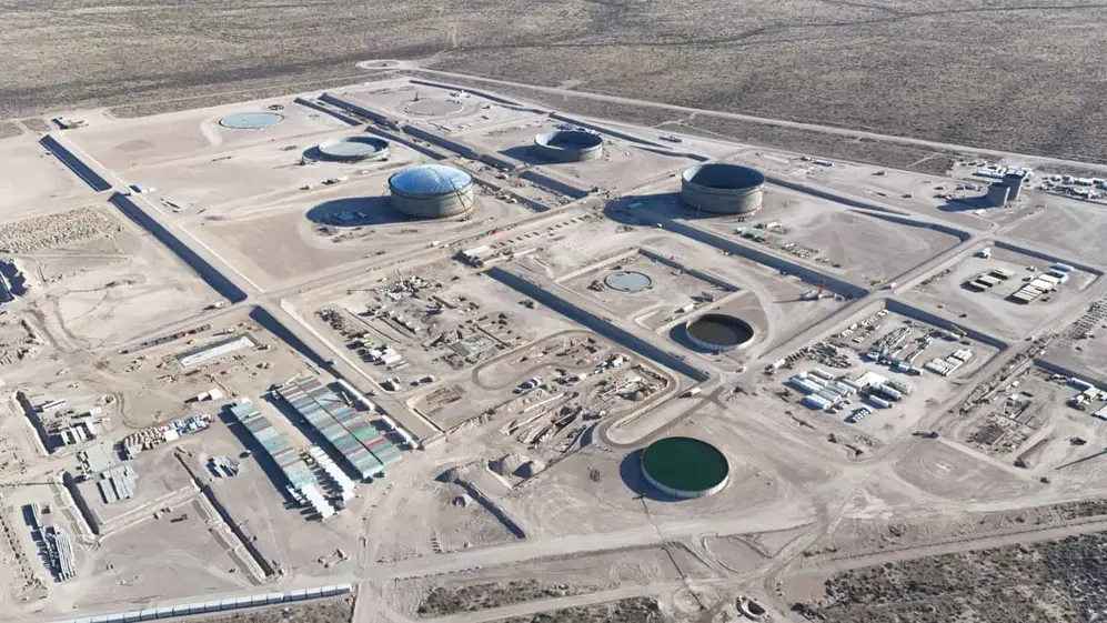La terminal de almacenamiento de Punta Colorada es el corazón del proyecto exportador
