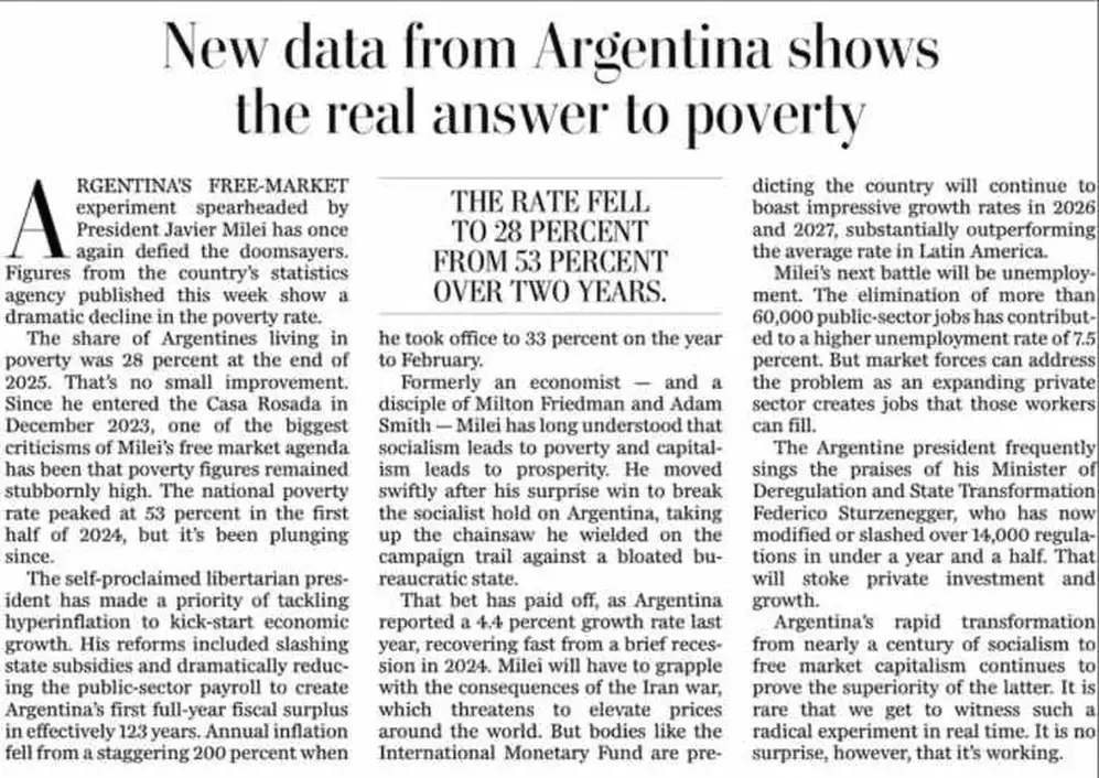 Uno de los medios más importantes de EE.UU. analiza a la economía argentina.