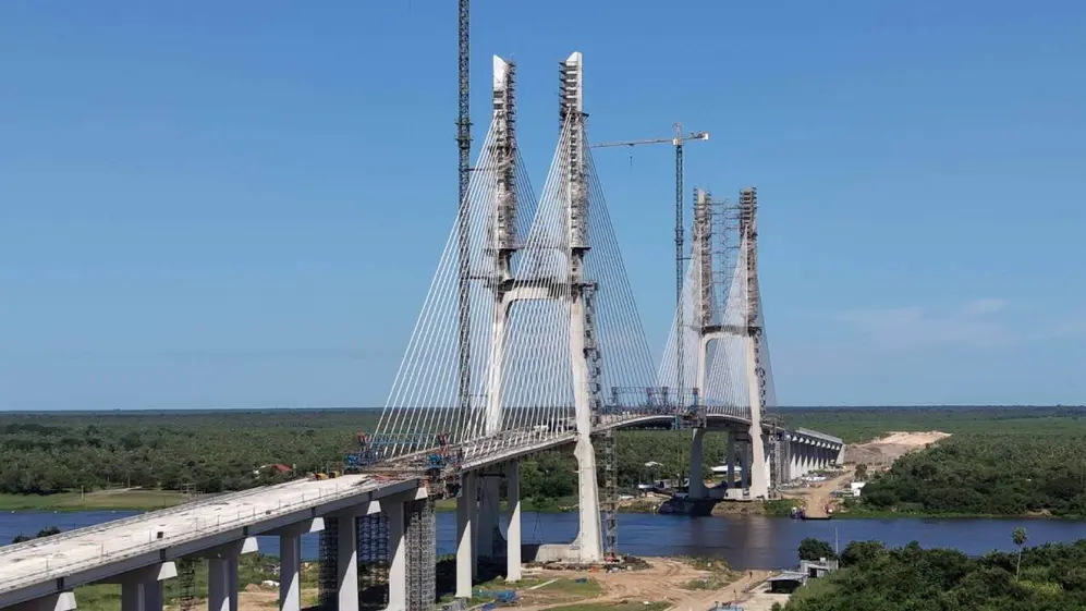 Corredor de la Bioceánica: el nuevo puente que unirá Paraguay y Brasil podría ser inaugurado en mayo