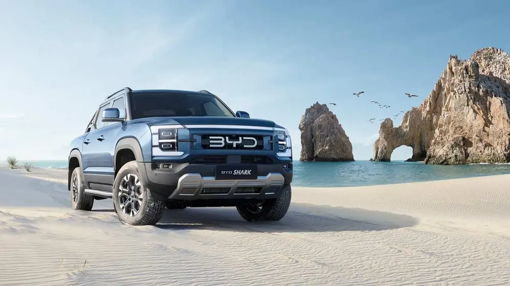 Shark, la última camioneta que presentó BYD en la Argentina.
