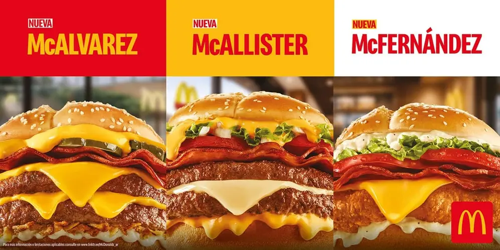 Desde hoy, las tres nuevas hamburguesas estarán disponibles en todos los locales McDonald