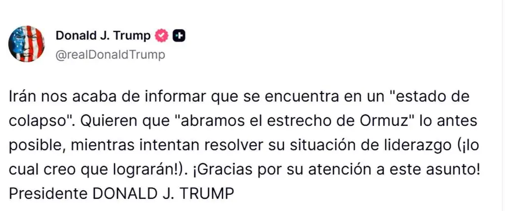 Posteo Trump en
