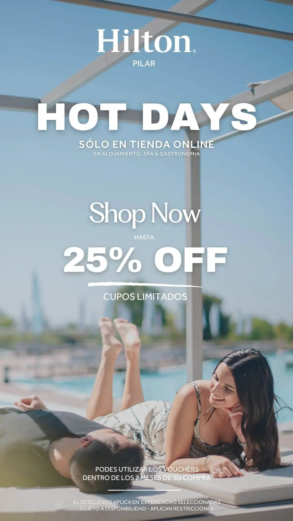 Hilton Pilar prepara iniciativas para familia y amigos con hasta 25% de descuento.