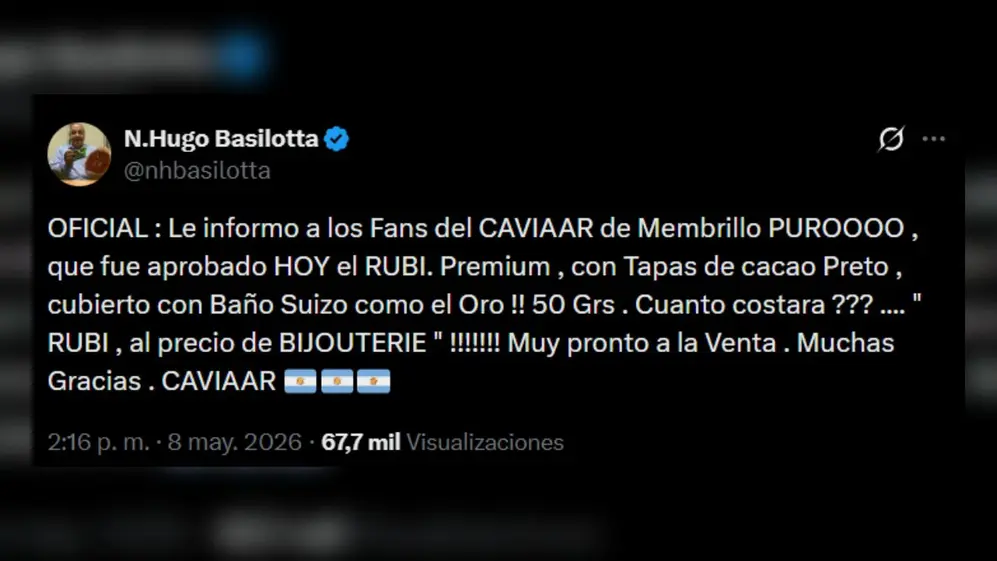Se viene un nuevo Guaymallén: Hugo Basilotta anticipó el alfajor de 