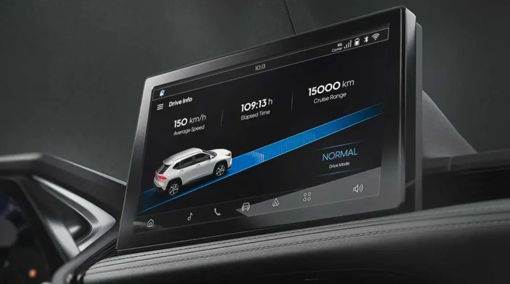 Toyota sumó tecnología, pero es sobrio en sus detalles.
