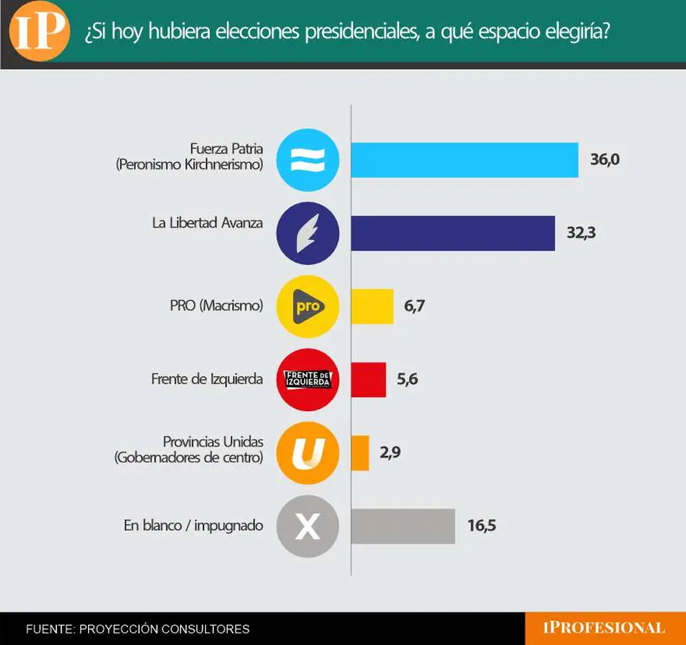 La Libertad Avanza perdió frente al peronismo en la medición por espacios políticos