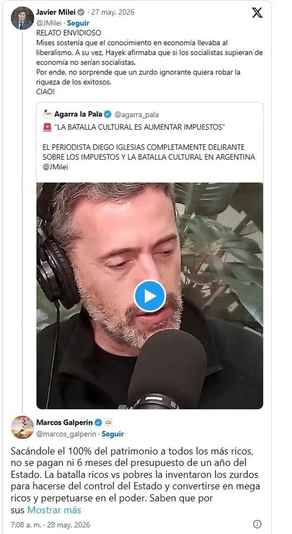 El tuir de la polémica