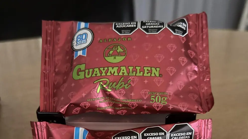 Guaymallén ya puso en el mercado su nuevo alfajor Rubí, de membrillo bañado en chocolate semiamargo
