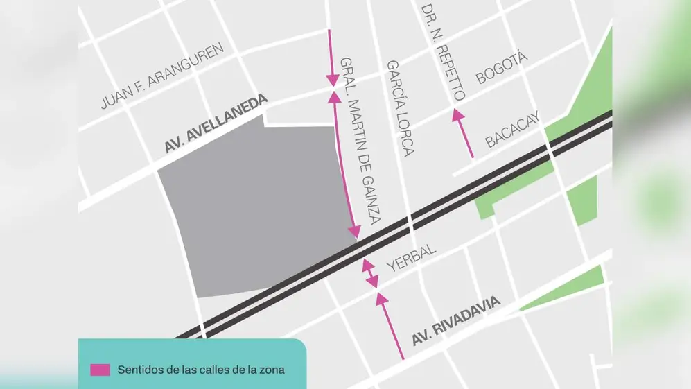 Paso bajo nivel en Caballito: así queda la circulación en la zona de García Lorca